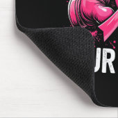 Ihr Kampf ist unser Kampf Boxhandschuhe Brustkrebs Mousepad (Ecke)