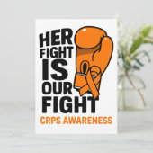 Ihr Kampf ist unser Kampf CRPS Support Einladung (Stehend Vorderseite)