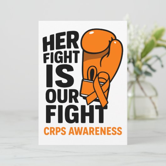 Ihr Kampf ist unser Kampf CRPS Support Einladung (Stehend Vorderseite)
