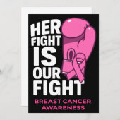 Ihr Kampf ist unser Kampf - das Bewusstsein für Br Einladung (Vorne/Hinten)