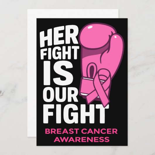 Ihr Kampf ist unser Kampf - das Bewusstsein für Br Einladung (Vorne/Hinten)