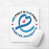 Ihr Kampf ist unser Kampf – Diabetes-Bewusstsein Mousepad (Mit Mouse)
