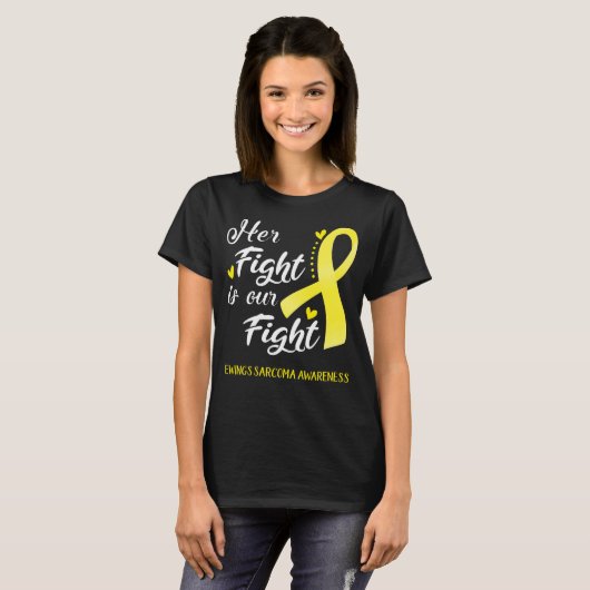 Ihr Kampf ist unser Kampf Ewings Sarcoma T-Shirt (Vorne ganz)