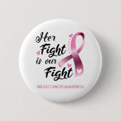 Ihr Kampf ist unser Kampf gegen Brustkrebs Button (Vorderseite)