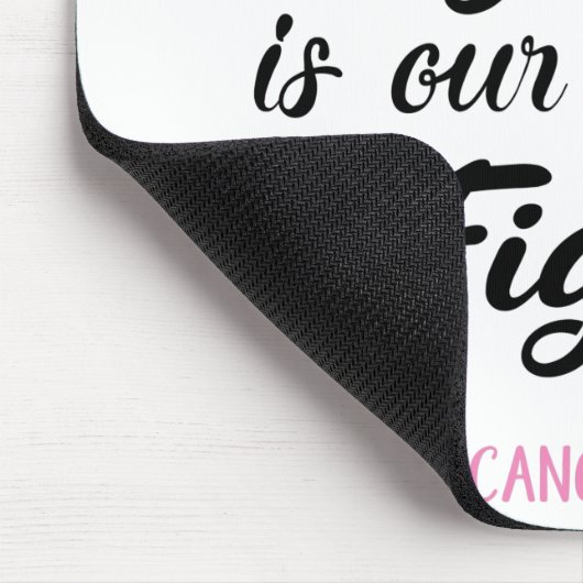 Ihr Kampf ist unser Kampf gegen Brustkrebs Mousepad (Ecke)