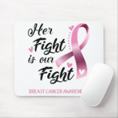 Ihr Kampf ist unser Kampf gegen Brustkrebs Mousepad (Mit Mouse)