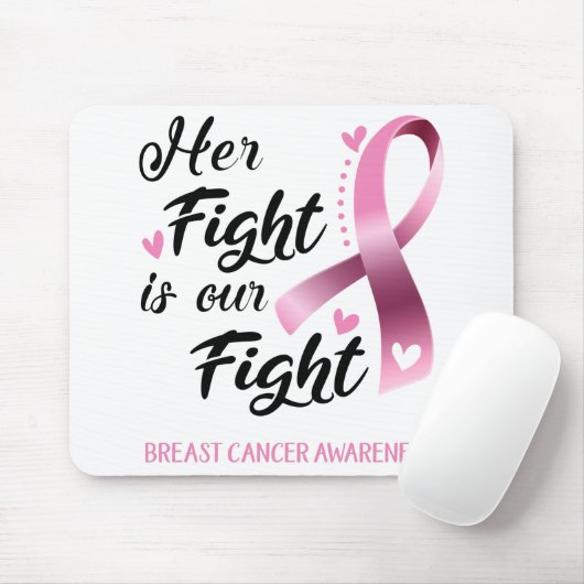 Ihr Kampf ist unser Kampf gegen Brustkrebs Mousepad (Mit Mouse)