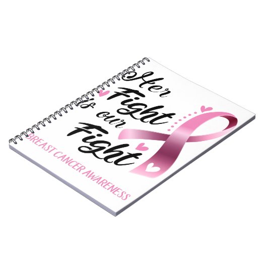 Ihr Kampf ist unser Kampf gegen Brustkrebs Notizblock (Linke Seite)