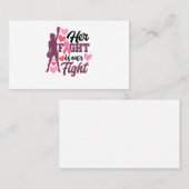 Ihr Kampf ist unser Kampf gegen Brustkrebs Visitenkarte (Vorne/Hinten)