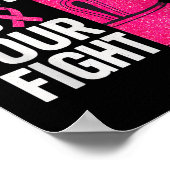 Ihr Kampf ist unser Kampf gegen den Boxhandschuh B Poster (Ecke)