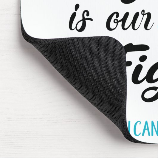 Ihr Kampf ist unser Kampf gegen den Ovarialkrebs Mousepad (Ecke)