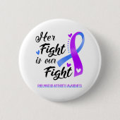 Ihr Kampf ist unser Kampf gegen die rheumatoide Ar Button (Vorderseite)