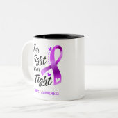 Ihr Kampf ist unser Kampf gegen Epilepsie Zweifarbige Tasse (Vorderseite Links)