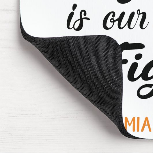 Ihr Kampf ist unser Kampf gegen Leukämie Bewusstse Mousepad (Ecke)