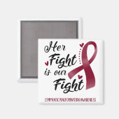 Ihr Kampf ist unser Kampf gegen Lymphstörungen Magnet (Vorderseite/Rückseite)