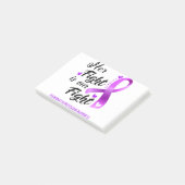 Ihr Kampf ist unser Kampf gegen pulmonale Hyperton Post-it Klebezettel (angewinkelt)