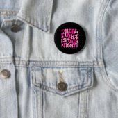 Ihr Kampf ist unser Kampf gegen rosa Ribbon Brustk Button (Beispiel)