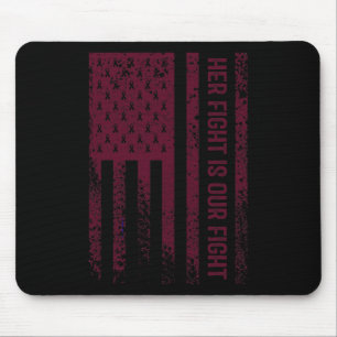 Ihr Kampf ist unser Kampf Hirnaneurysma-Bewusstsei Mousepad