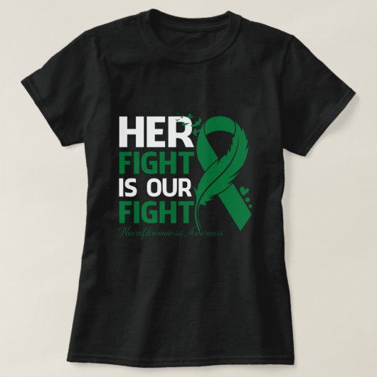 Ihr Kampf ist unser Kampf NEUROFIBROMATOSE AWAREN T-Shirt (Design vorne)