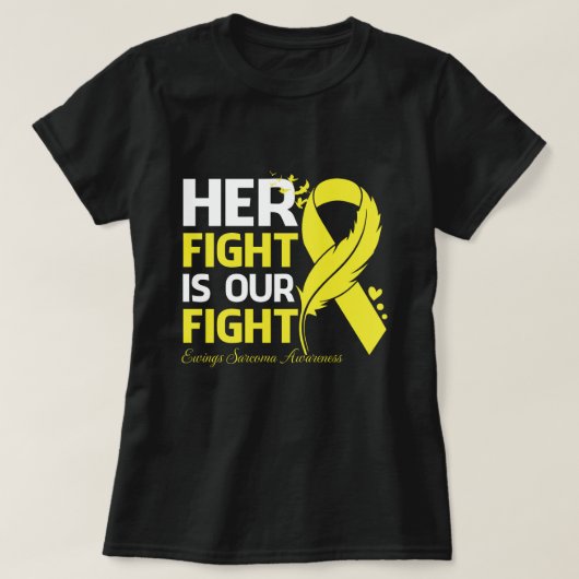 Ihr Kampf ist unser Kampf Zünder SARCOMA AWARENESS T-Shirt (Design vorne)
