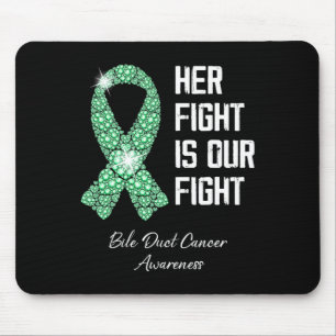 Ihr Kampf ist unser Kampfflugzeug-Krebs-Bewusstsei Mousepad