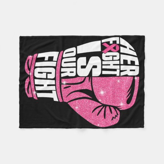 Ihr Kampf ist unsere Kampagne zur Sensibilisierung Fleecedecke (Vorderseite (Horizontal))