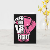 Ihr Kampf ist unsere Kampagne zur Sensibilisierung Karte (Gelbe Blume)