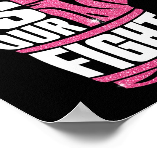 Ihr Kampf ist unsere Kampagne zur Sensibilisierung Poster (Ecke)