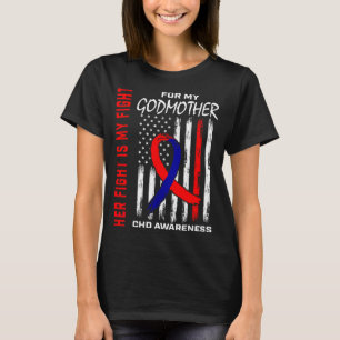 Ihr Kampf Patin Chd Bewusstsein Amerikanisch Usa F T-Shirt