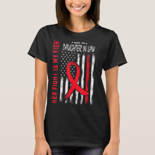 Ihr Kämpfer Tochter im Jura Herzkrankheiten Bewuss T-Shirt
