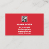 IHR KANAL NAME YOUTUBER SUSCRIBE ROT VISITENKARTE (Rückseite)