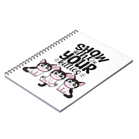 Ihr Kätzchen-Notebook anzeigen Notizblock (Linke Seite)