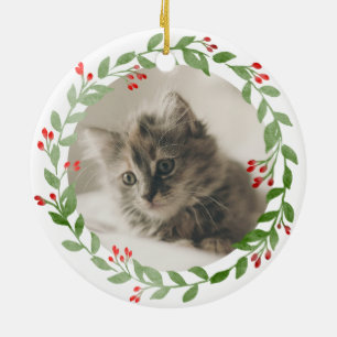 Ihr Katzenfoto 1. Weihnachten im FellFürImmer Zuha Keramik Ornament