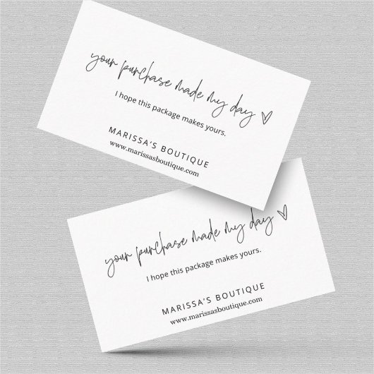 Ihr Kauf machte meinen Tag Dankeschön Packung einf