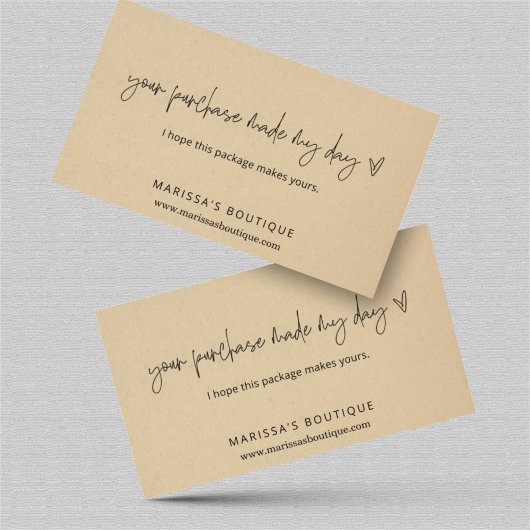 Ihr Kauf machte meinen Tag Dankeschön Packung einf