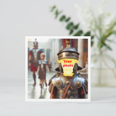 Ihr Kind als römischer Krieger, Gladiatorenkarte Karte (Stehend Vorderseite)