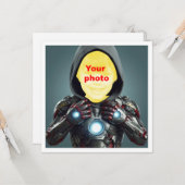 Ihr Kind als Superheld, benutzerdefinierte Superhe Karte (Vorderseite/Rückseite Beispiel)