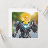 Ihr Kind als Superheld, benutzerdefinierte Superhe Karte (Vorderseite/Rückseite Beispiel)