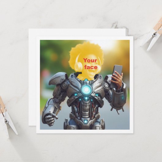 Ihr Kind als Superheld, benutzerdefinierte Superhe Karte (Vorderseite/Rückseite Beispiel)