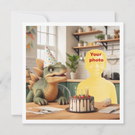 Ihr Kind mit Dinosaurier, Stegosaurus Geburtstag Karte