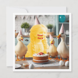 Ihr Kind mit Enten, Ente-Geburtstag, Entenoster Karte