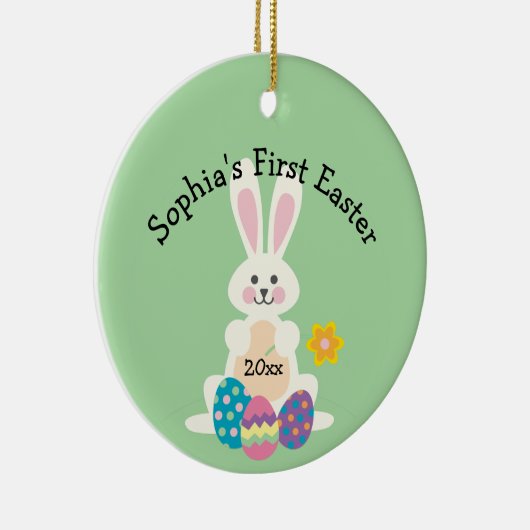 Ihr Kind Name Erste Ostersonnige Ornament (Rechts)