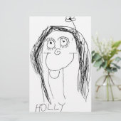 Ihr Kind Zeichne - Muttertagsgeschenk Briefpapier (Stehend Vorderseite)