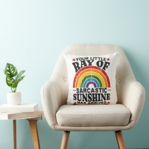 Ihr kleiner Ray aus sarkastischem Sonnenschein Kissen