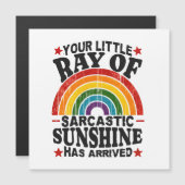 Ihr kleiner Ray aus sarkastischem Sonnenschein Magnetkarte (Vorne/Hinten)