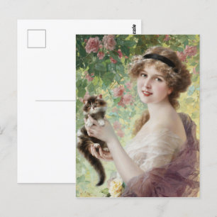 Ihr kleines Kätzchen von Emile Vernon Postkarte