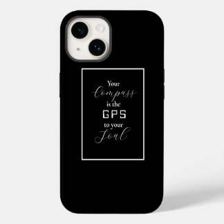"Ihr Kompass ist das GPS für Ihr Soul" Phrase iPhone 14 Hülle