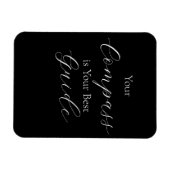 "Ihr Kompass ist Ihr bester Leitsatz" Magnet (Horizontal)