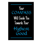 "Ihr KOMPASS wird Ihnen helfen.." Phrase Poster (Vorderseite)