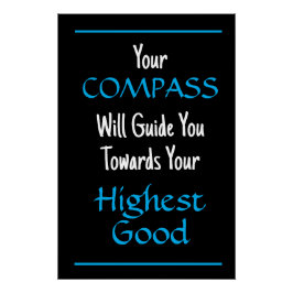 "Ihr KOMPASS wird Ihnen helfen.." Phrase Poster